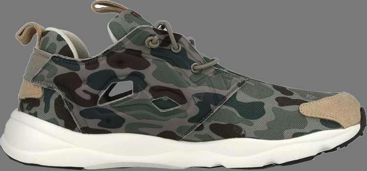 Кроссовки furylite camo Reebok, зеленый - фото