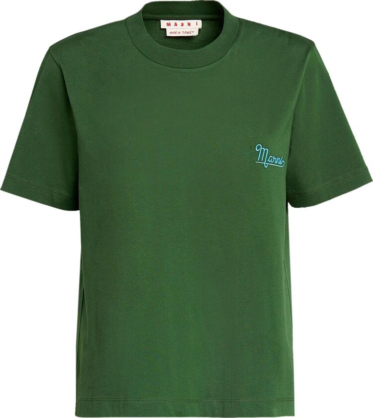 

Футболка Marni T-Shirt 'Stone Green', зеленый