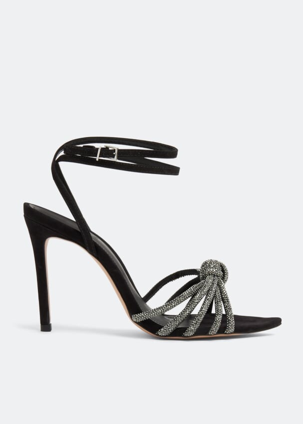 

Сандалии SCHUTZ Crystal knot sandals, черный