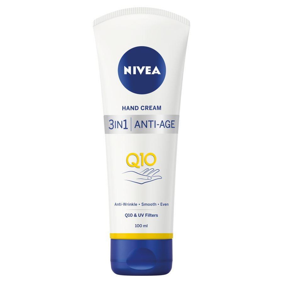 Nivea Q10 3in1 Anti-Age Hand Cream крем для рук против морщин 100мл kamill anti age крем для рук и ногтей с ромашкой q10 и uv фильтром 75 мл