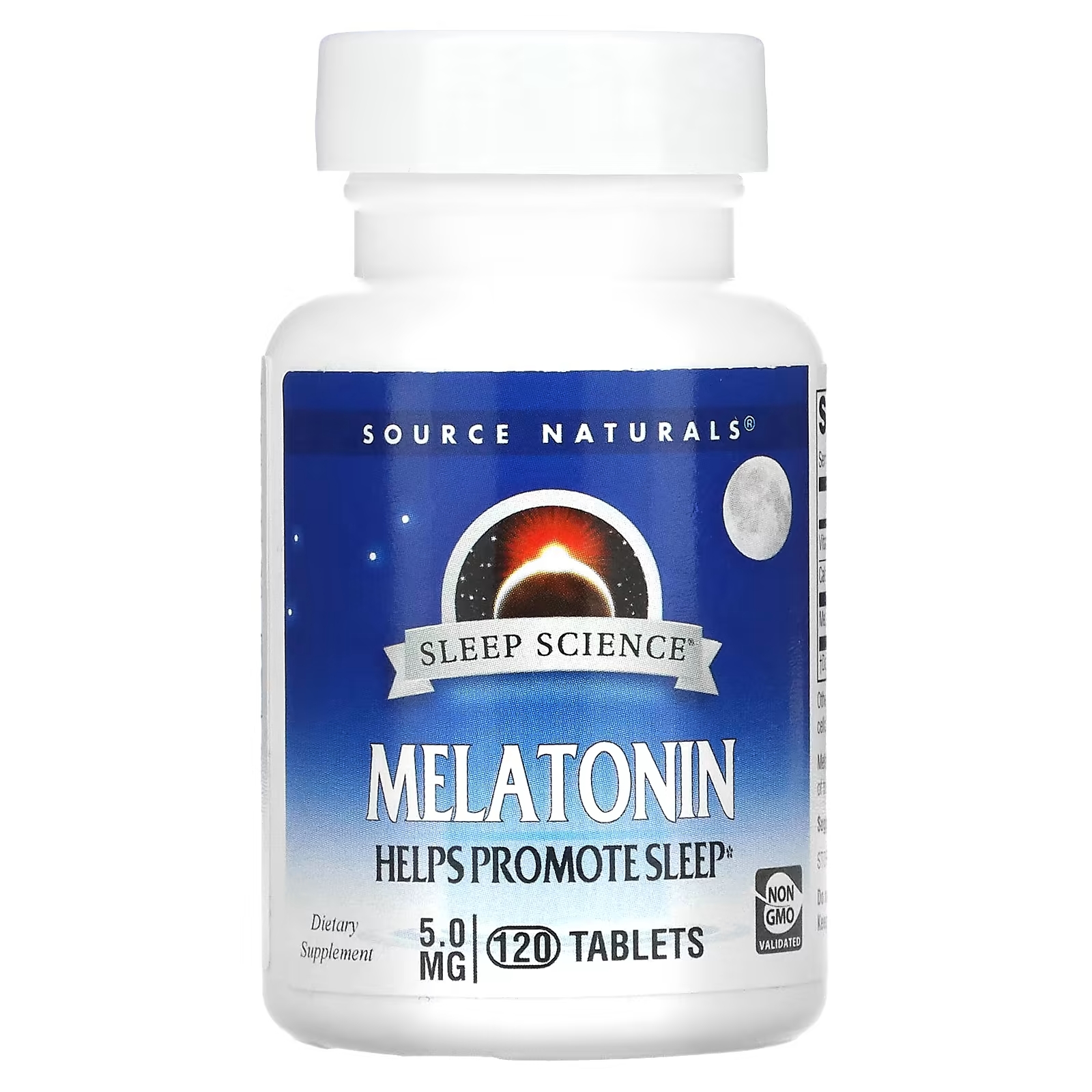 Source Naturals Мелатонин 5 мг, 120 таблеток source naturals мелатонин 2 5 мг мята перечная 120 пастилок