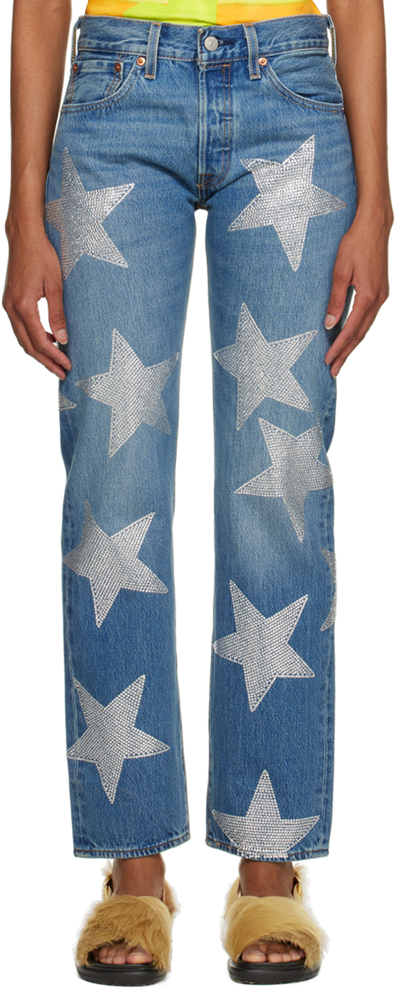 Синие джинсы Levi's Edition Collina Strada