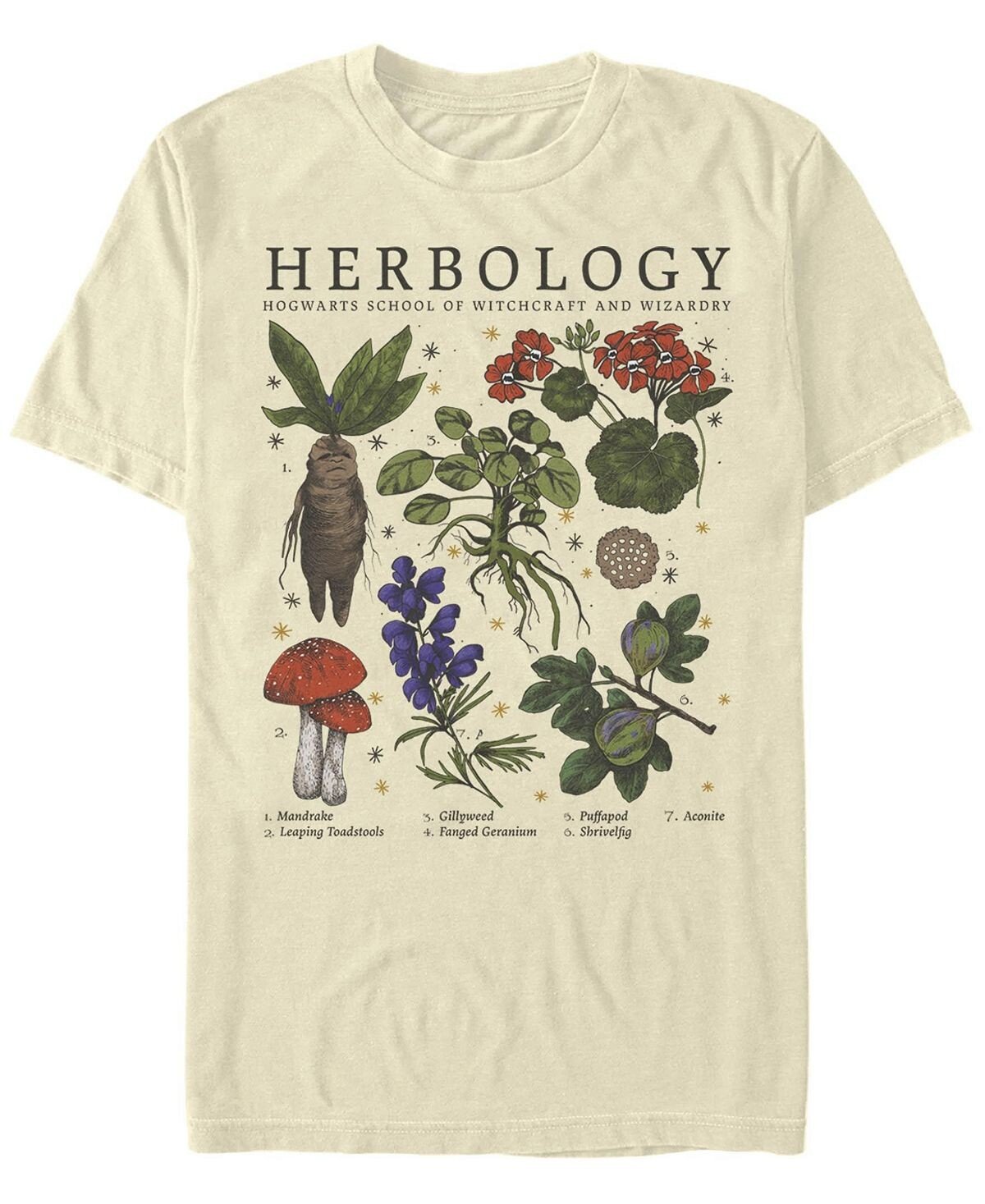 

Мужская футболка herbology с круглым вырезом и короткими рукавами Fifth Sun, Серый