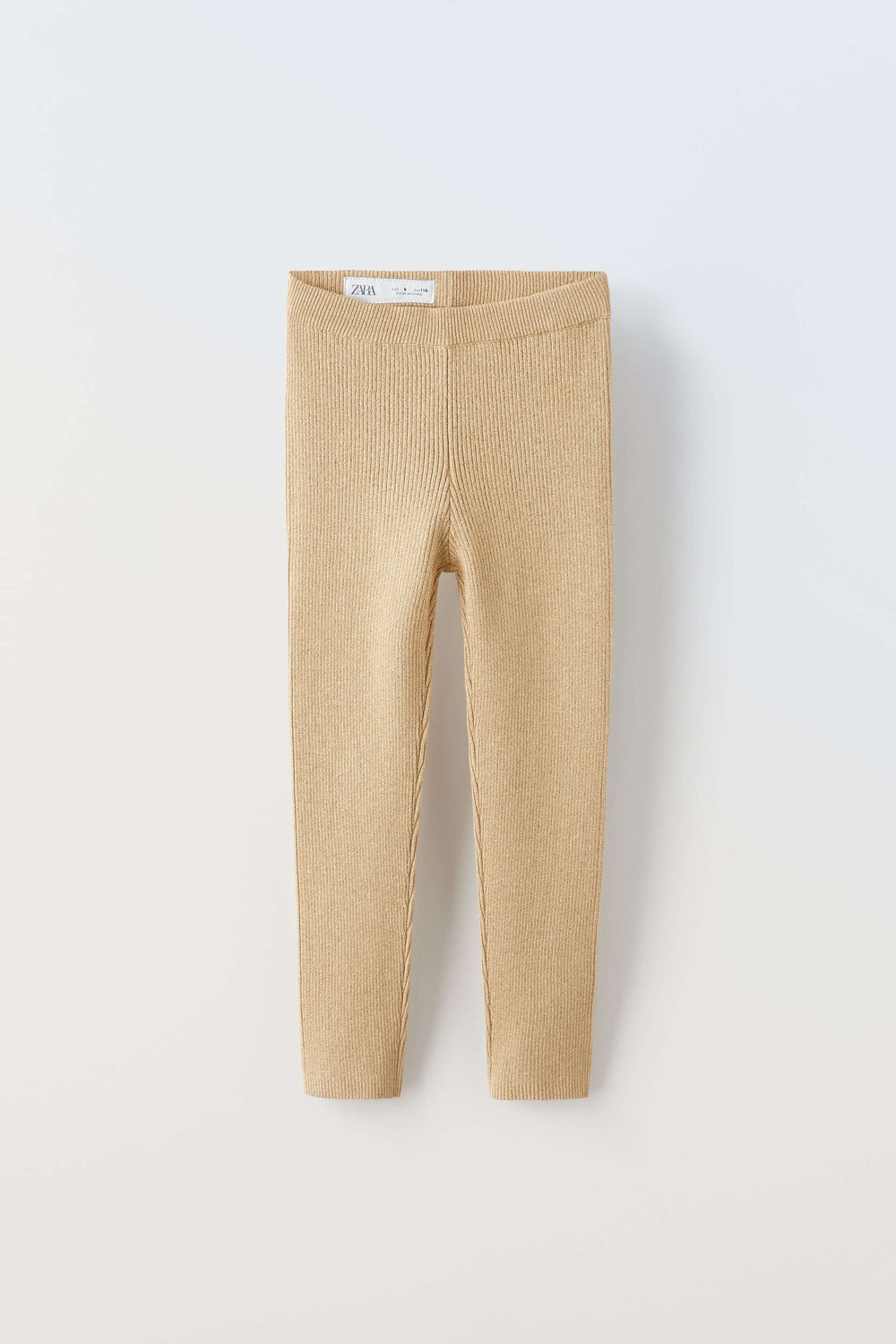 

Леггинсы Zara Ribbed Rhinestone, золотистый