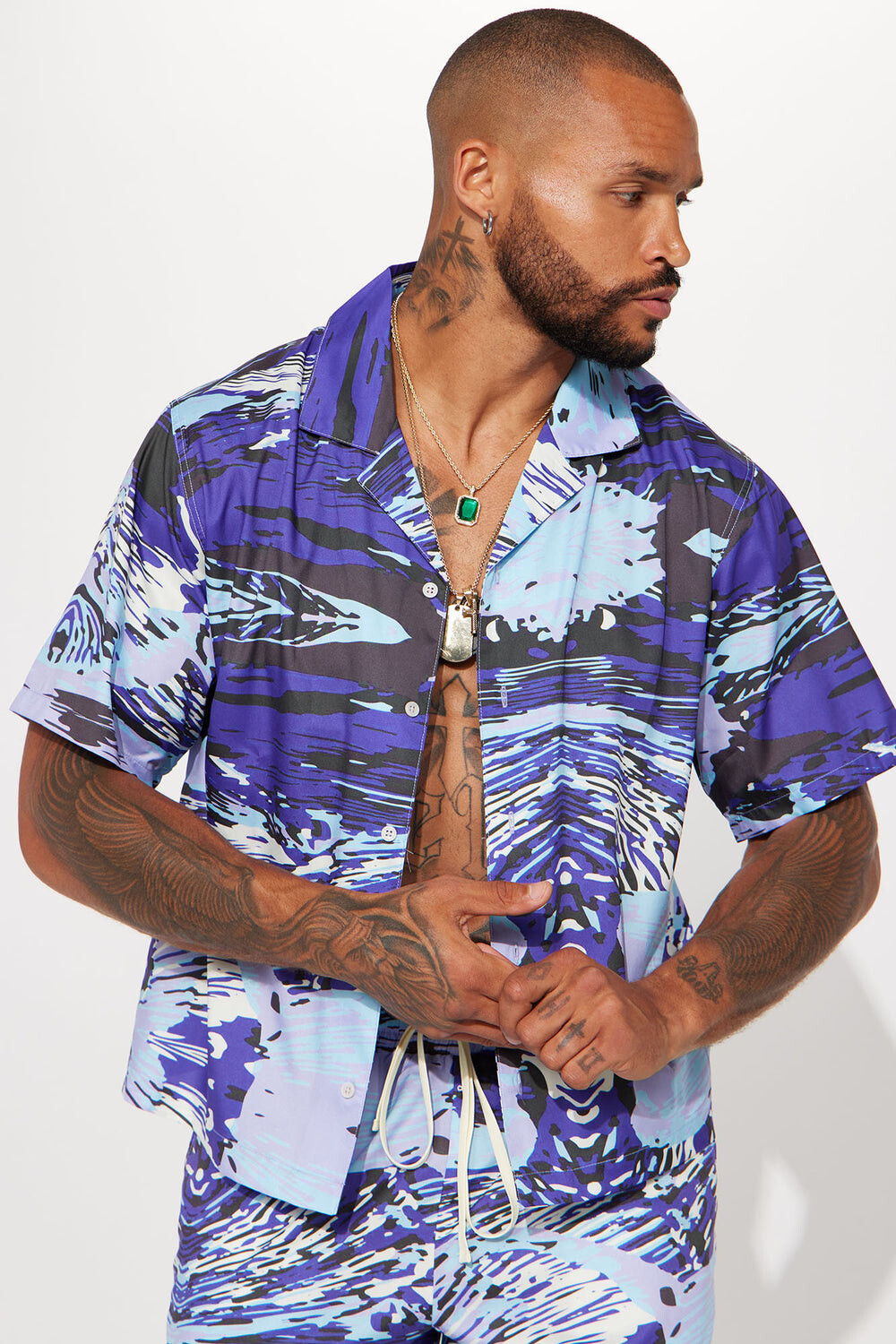 

Рубашка Fashion Nova ZDF01V310177, фиолетовый