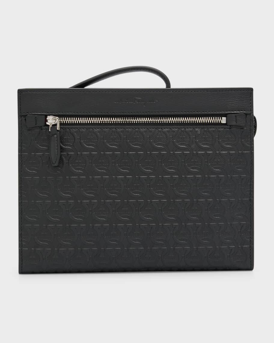 

Мужская кожаная дорожная сумка Gancini Ferragamo