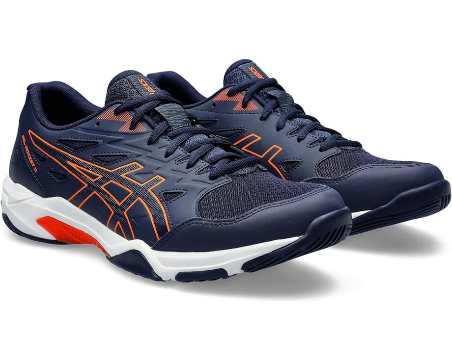 

Кроссовки ASICS GEL-Rocket Volleyball Shoe, цвет Peacoat/Shocking Orange, Серый, Кроссовки ASICS GEL-Rocket Volleyball Shoe, цвет Peacoat/Shocking Orange
