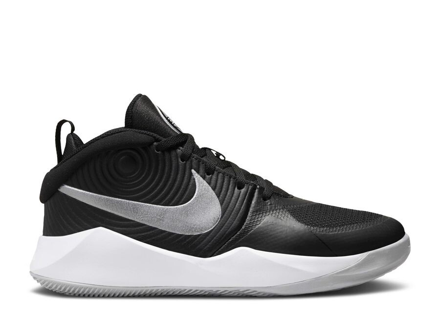 

Кроссовки Nike Team Hustle D9 GS, цвет Black Metallic Silver
