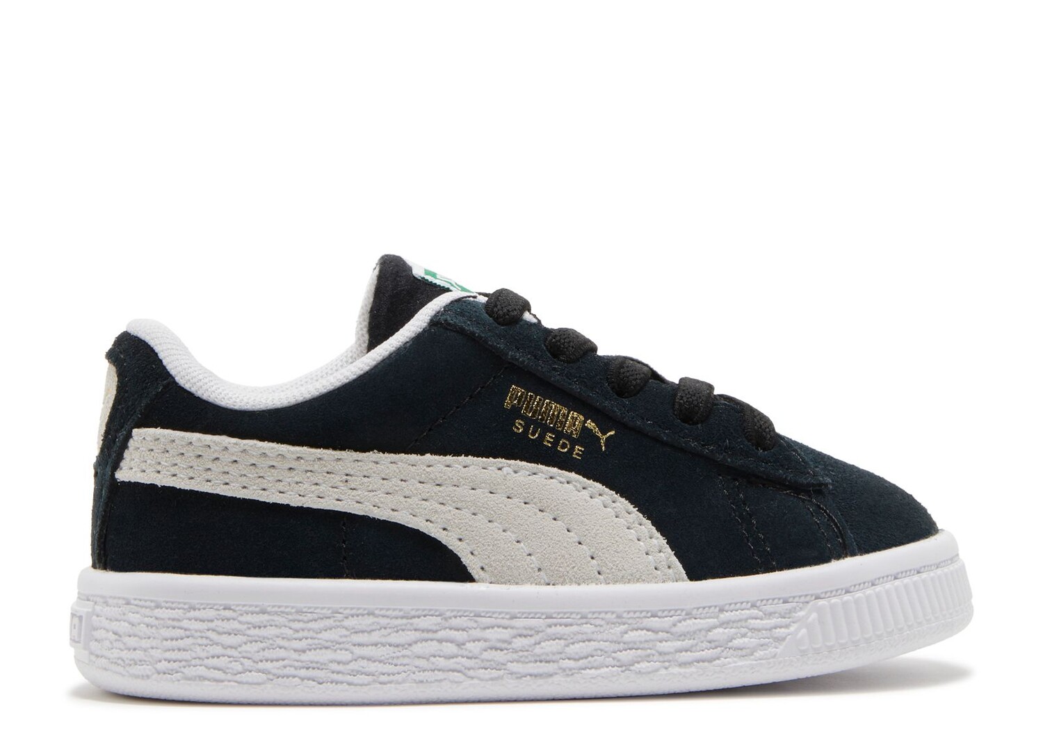 Кроссовки Puma Suede Classic 21 Infant 'Black White', черный кроссовки puma slipstream suede infant white lake blue белый