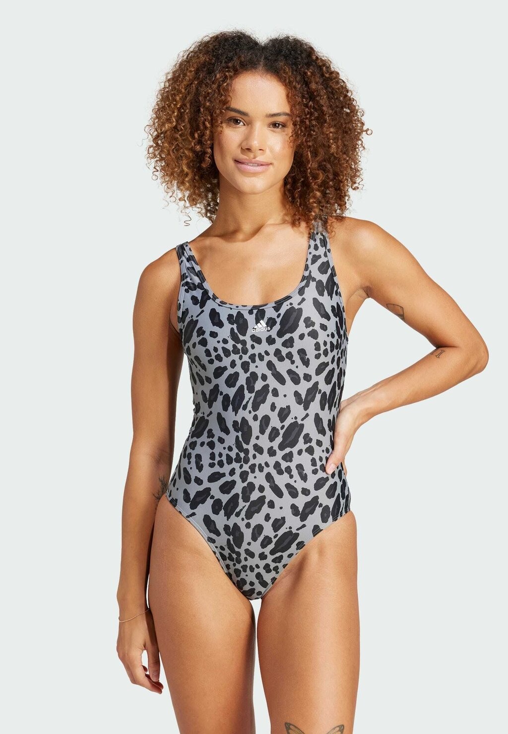 

Купальник ESSENTIALS ANIMAL U-BACK adidas Sportswear, цвет black white