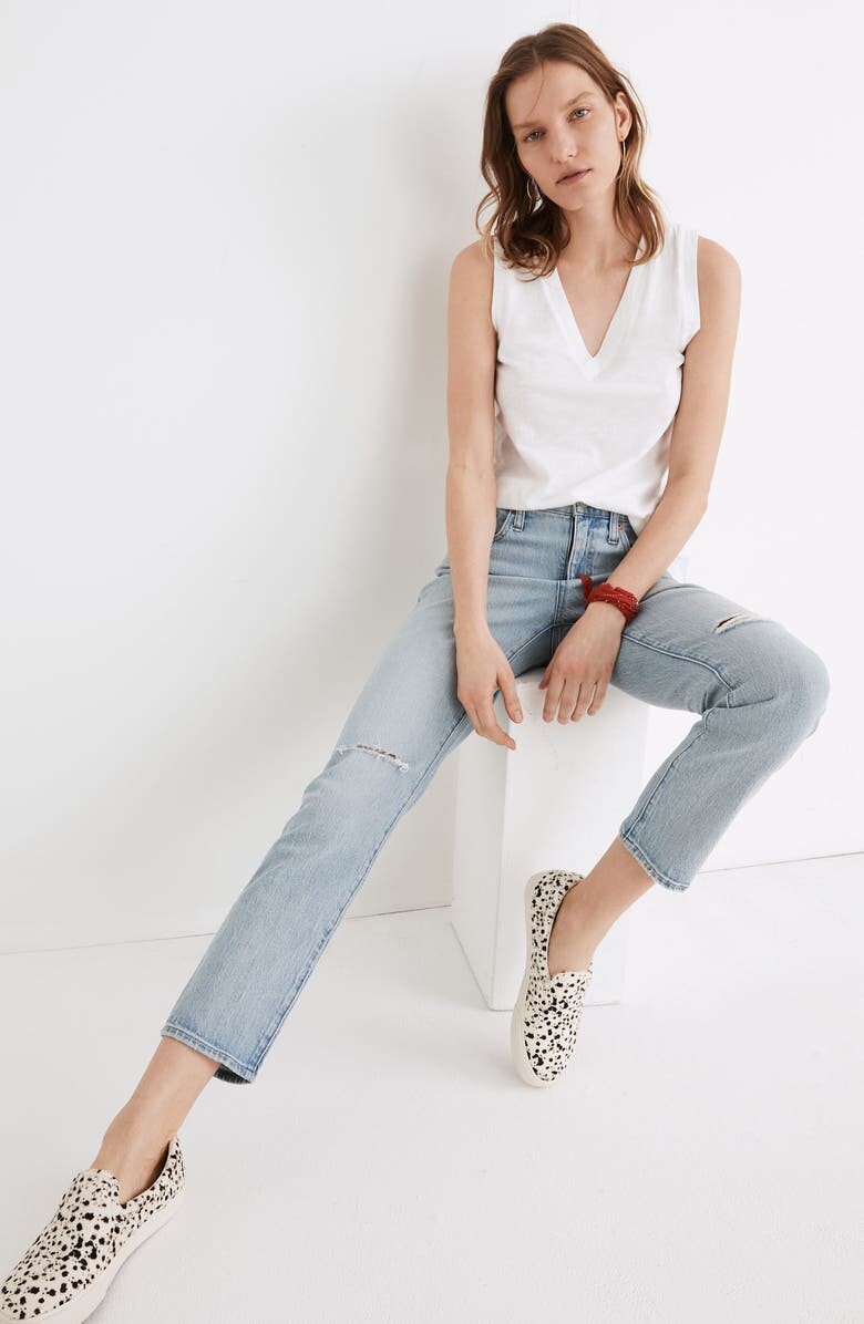 

Хлопковая майка с v-образным вырезом Whisper Shout MADEWELL