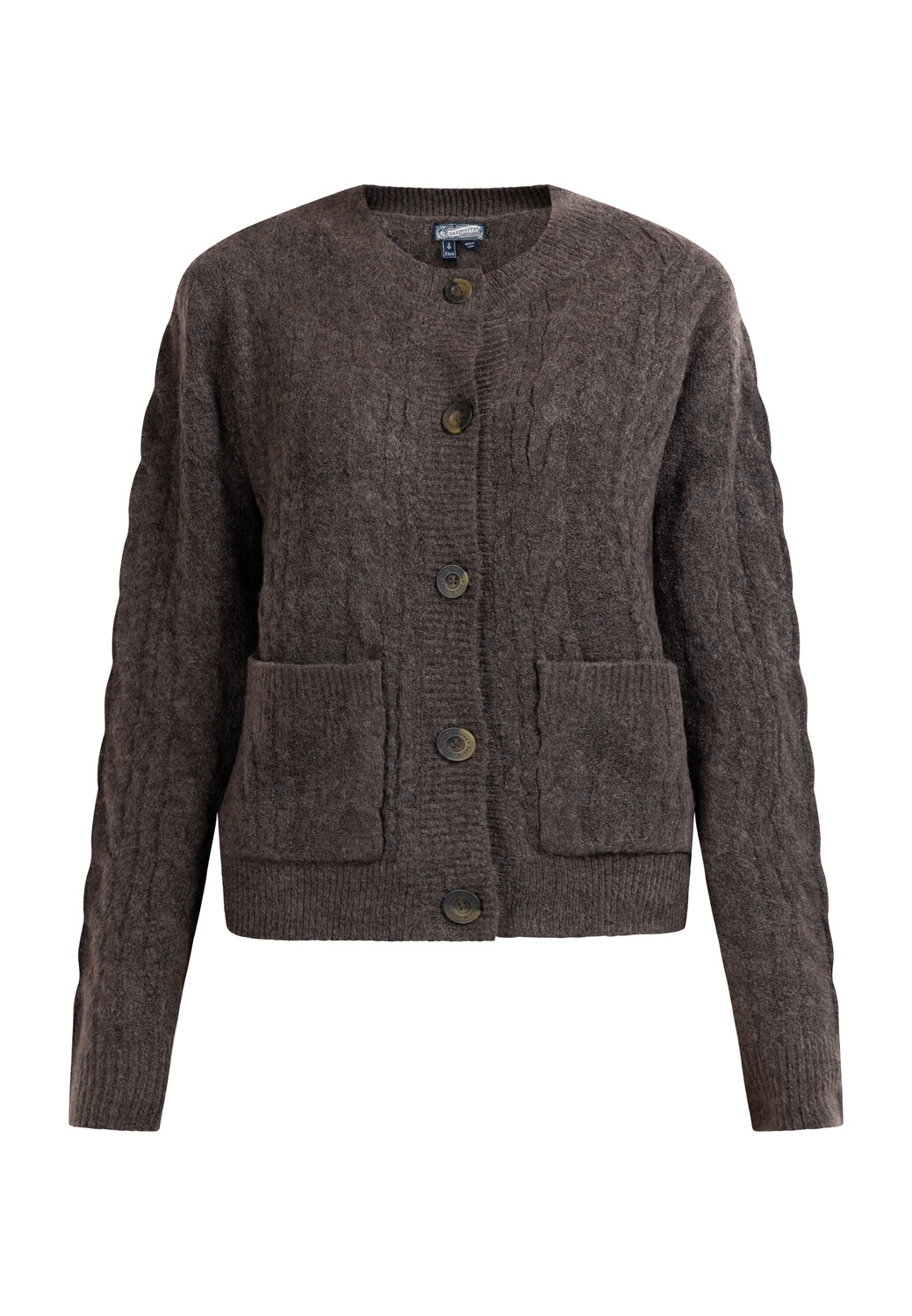 

Толстовка DreiMaster Strickjacke Mit Knöpfen, цвет Dunkelbraun