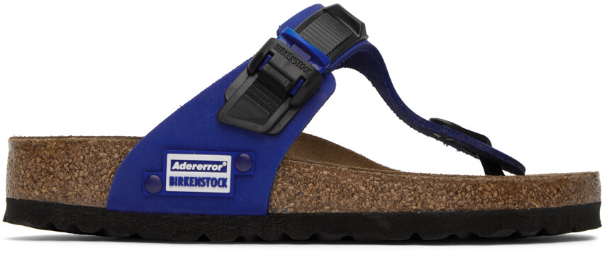 

Синие сандалии Birkenstock Edition Gizeh Tech ADER error