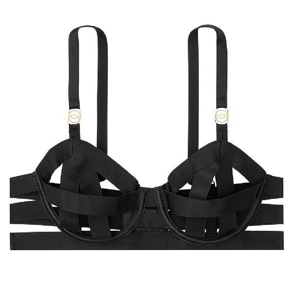 

Бюстгальтер Victoria's Secret Very Strappy Open Cup Demi, черный