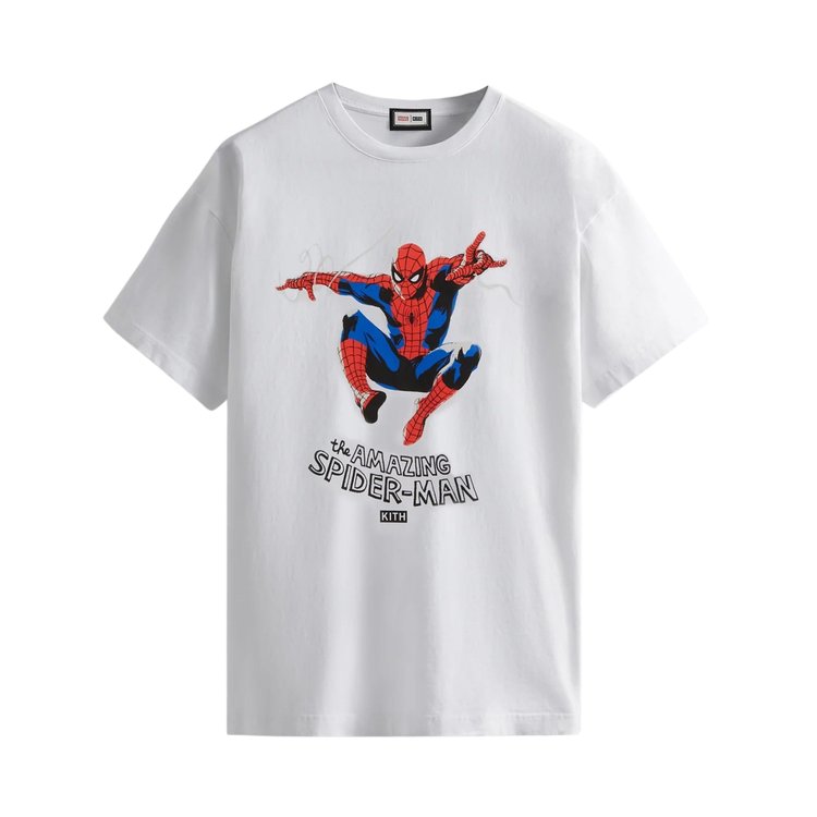 Футболка Kith For Spider-Man Amazing For Spider-Man Tee 'White', белый