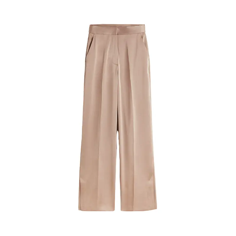 

Брюки H&M Satin, бежевый