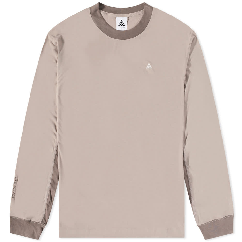 

Футболка с длинным рукавом Nike ACG Dri-Fit Goat Rocks, оливково-серый