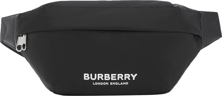 

Сумка Burberry Logo Print Nylon Sonny Bum Bag Black, черный