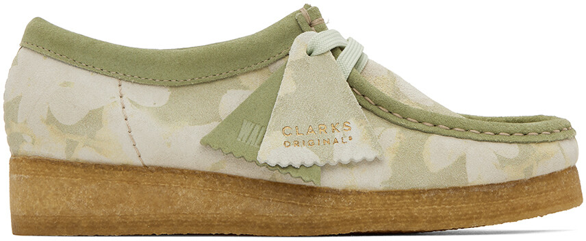 

Зеленые оксфорды Wallabee Clarks Originals