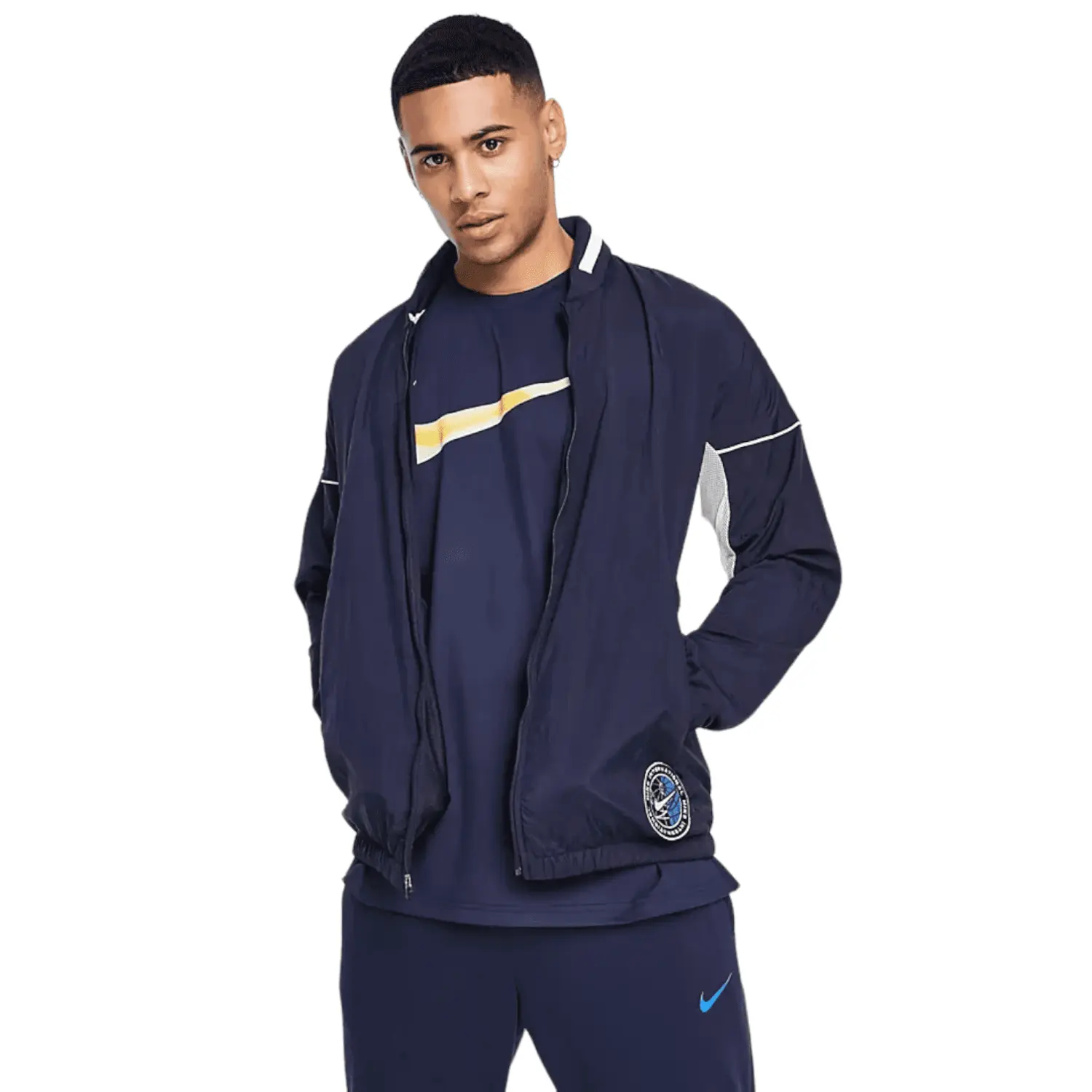 

Куртка-бомбер Nike Running Heritage, синий