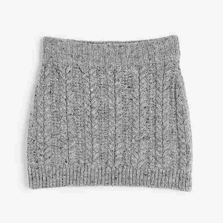 

Юбка H&M Wool-blend Mini, серый