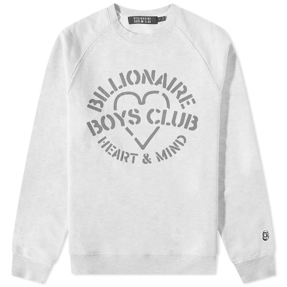 

Толстовка Billionaire Boys Club Heart & Mind Stencil Crew Sweat, Серый