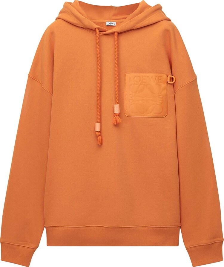 

Худи Loewe Anagram Patch Pocket Hoodie 'Orange', оранжевый