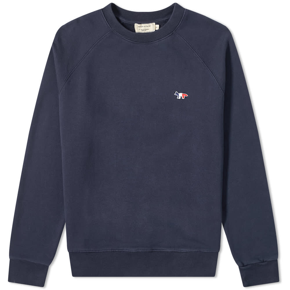 

Толстовка Maison Kitsuné Tricolour Fox Patch Crew, Серый