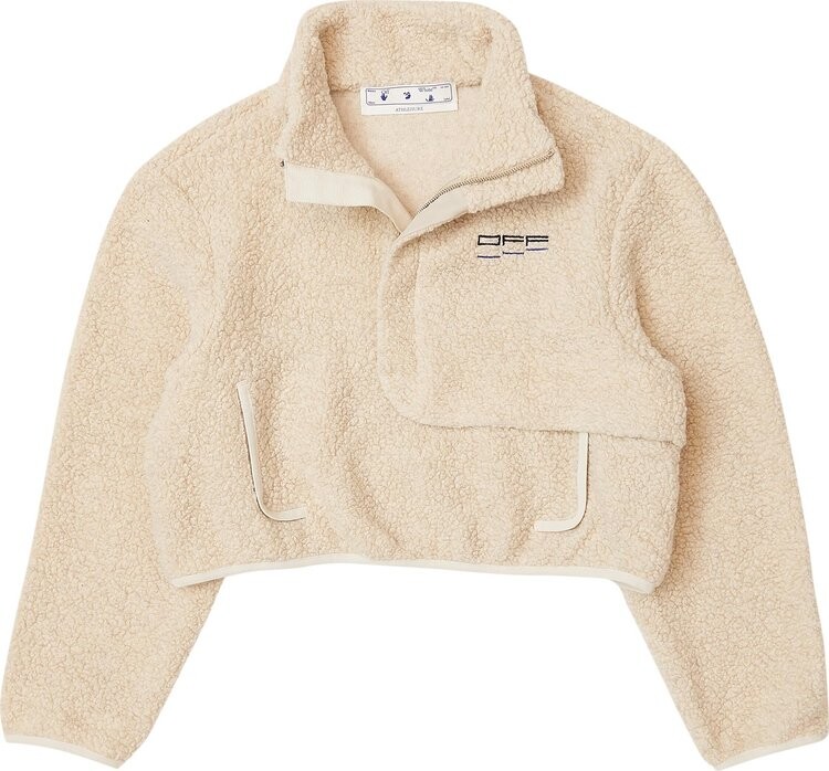 

Куртка Off-White Athletic Teddy Jacket 'Beige', кремовый, Бежевый