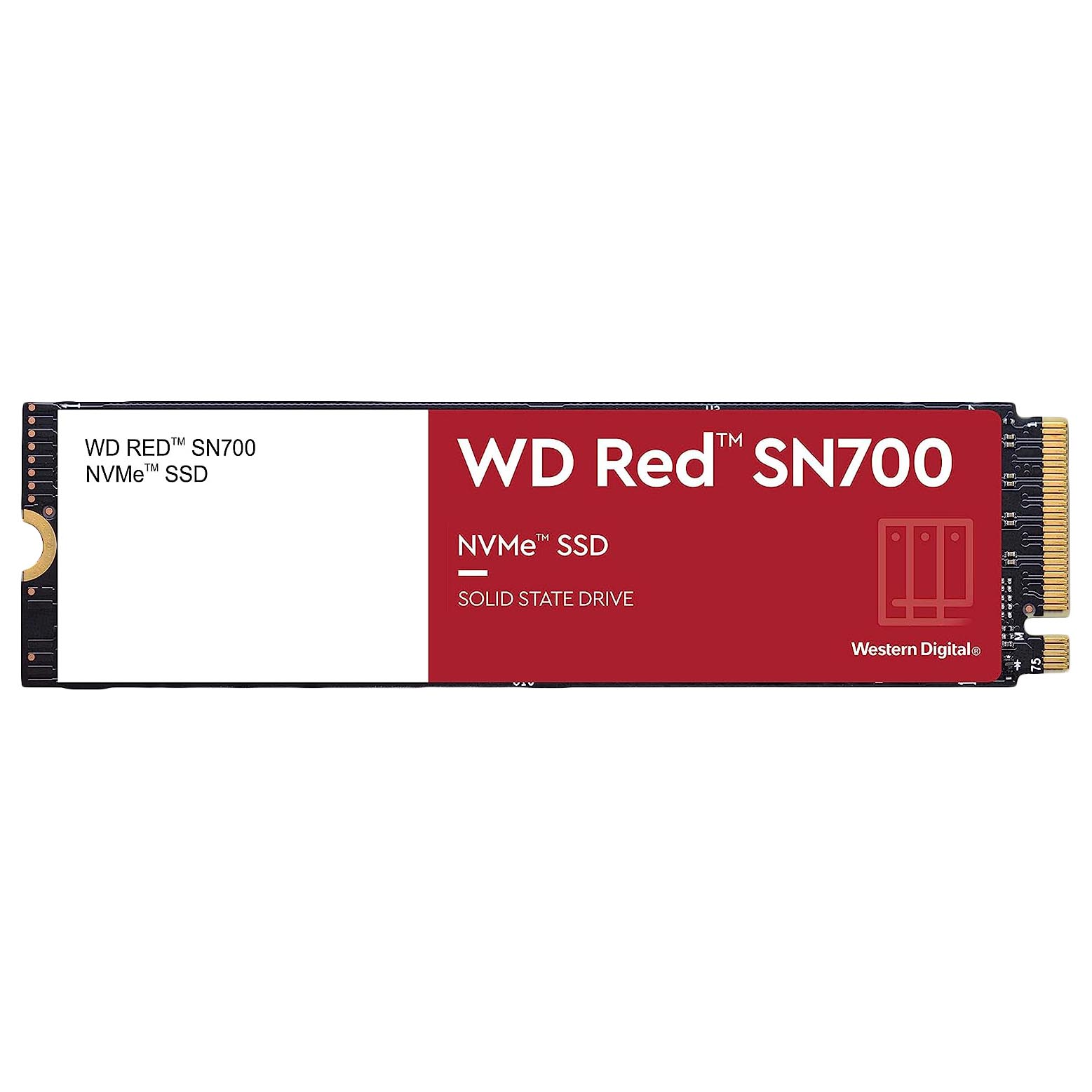 Внутренний твердотельный накопитель Western Digital WD Red SN700, WDS100T1R0C, 1Тб, M.2 2280 ssd накопитель western digital red sn700 1t