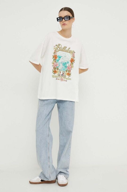 

Хлопковая футболка Billabong, белый