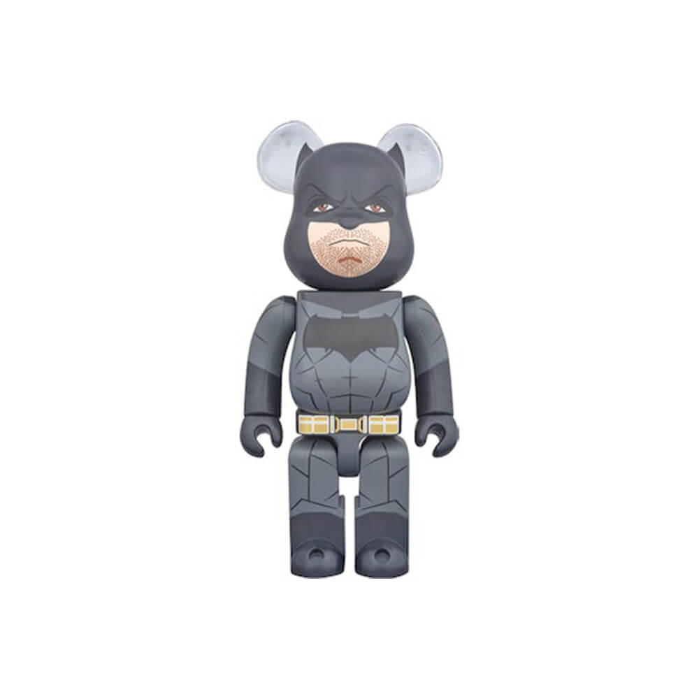 Фигурка Bearbrick x Batman 1000%, серый фигура bearbrick medicom toy the pink panther chrome 400% and 100%