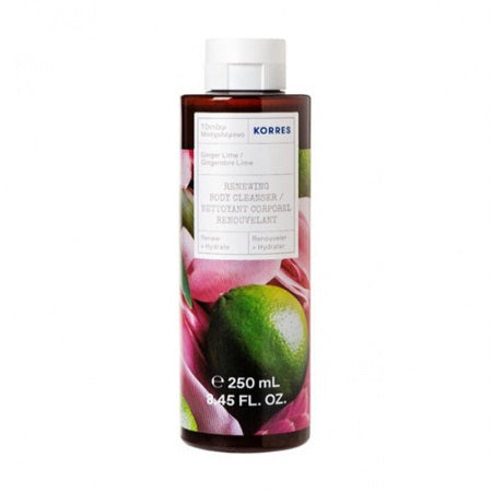 Korres Ginger Lime Renewing Body Cleanser восстанавливающий гель для душа 250мл korres гель для душа renewing body cleanser guava