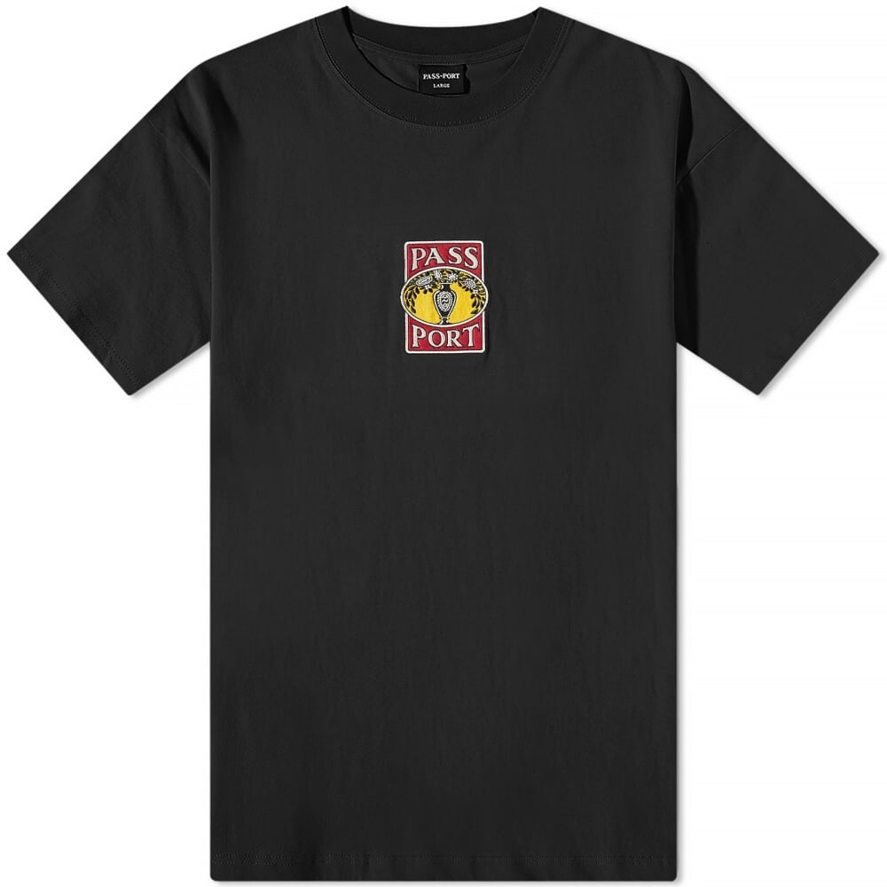 

Футболка Pass~Port Vase Embroidery Tee, Черный