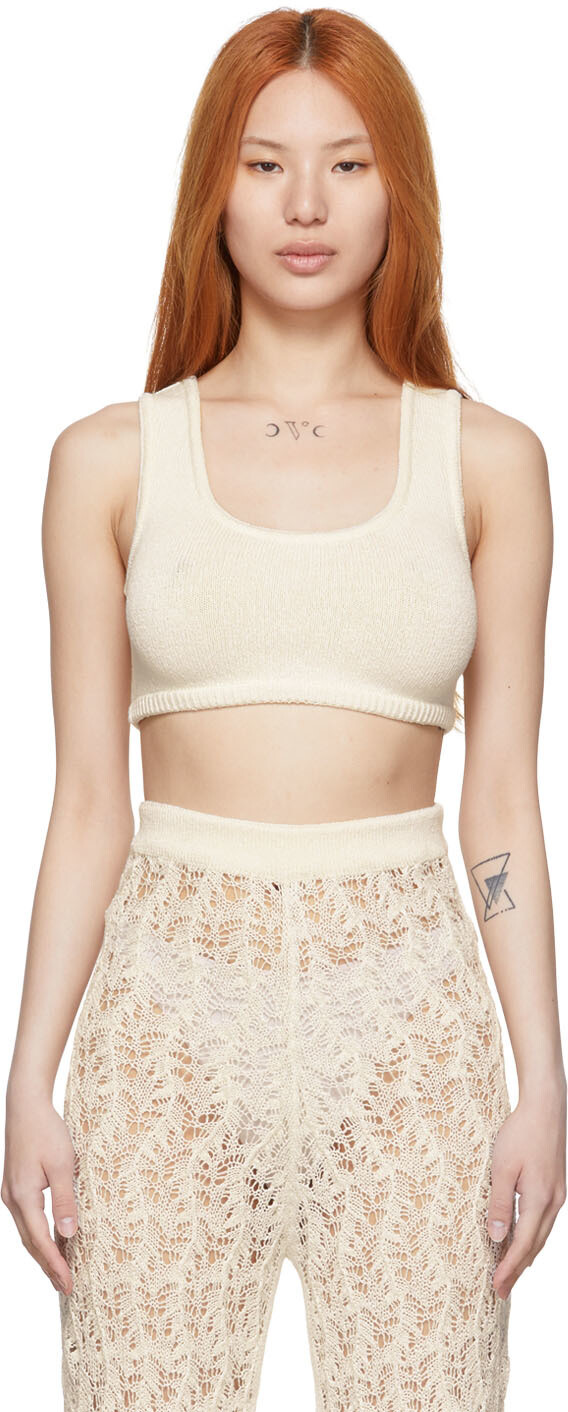 

Топ из органического льна Off-White Le Kasha