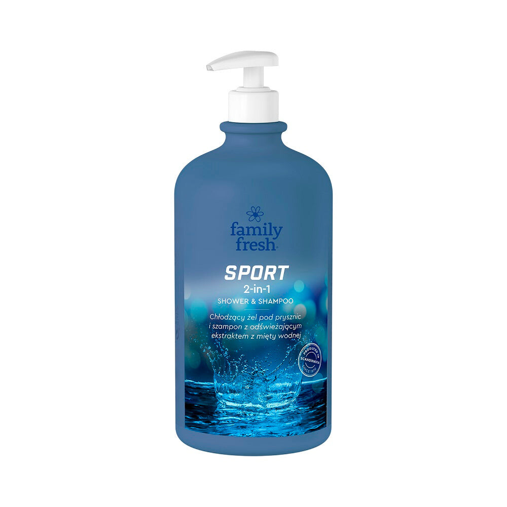 

Family Fresh Гель для душа Sport 2in1 Shower & Shampoo охлаждающий 1000мл