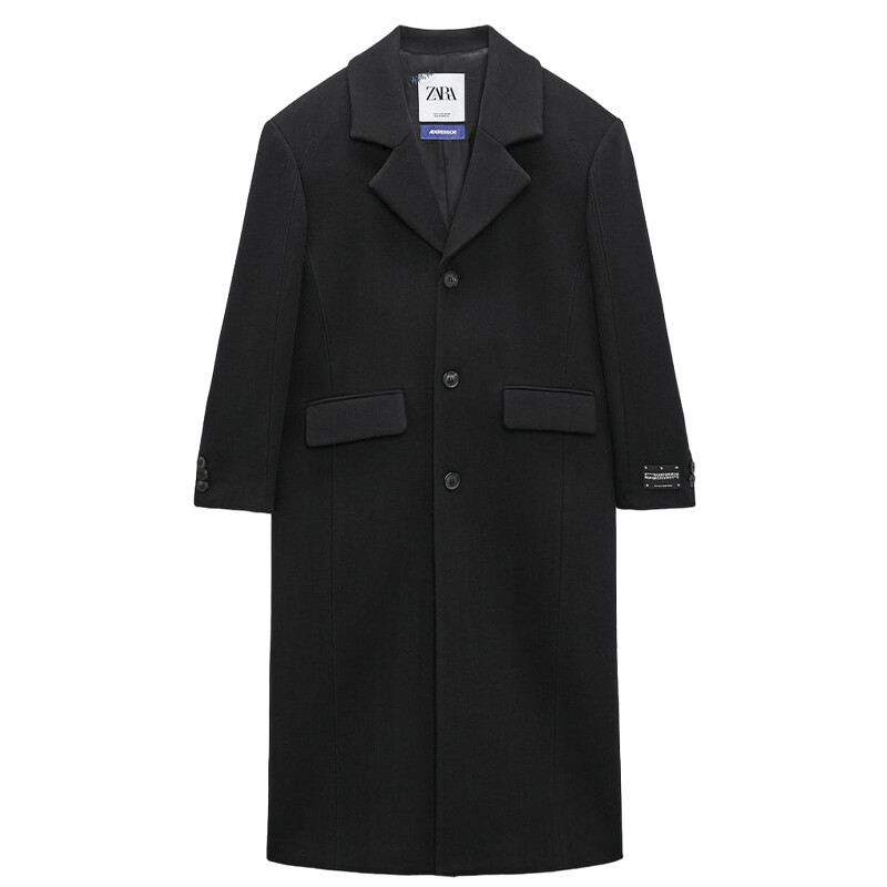 

Пальто Zara Adererror Oversize Wool Blend, черный
