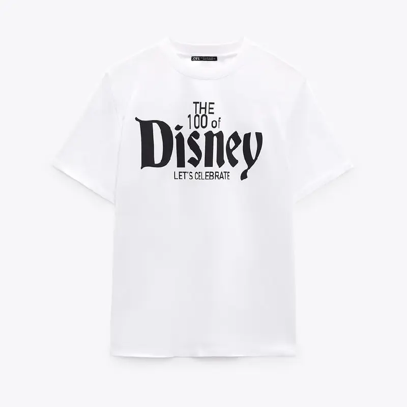 

Футболка Zara Disney’s 100 Years Disney, белый