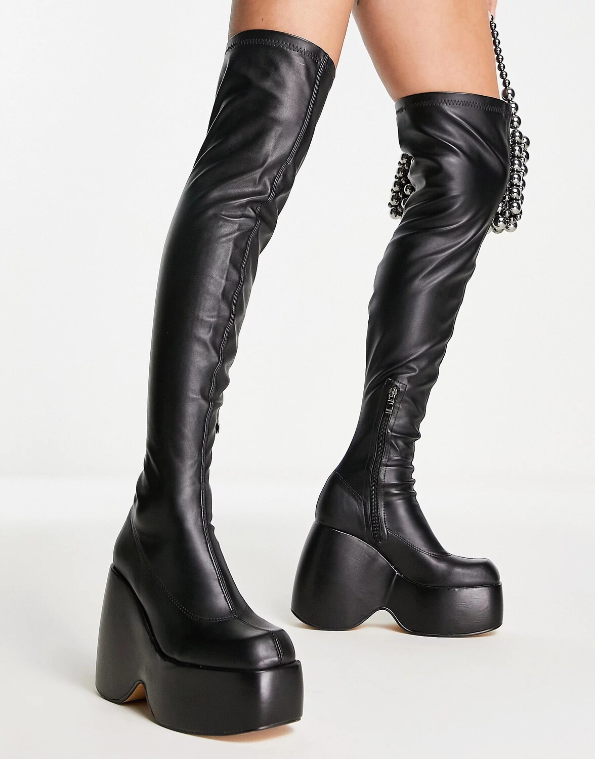 

Сапоги Ego Popstar Chunky Platform Over The Knee, черный