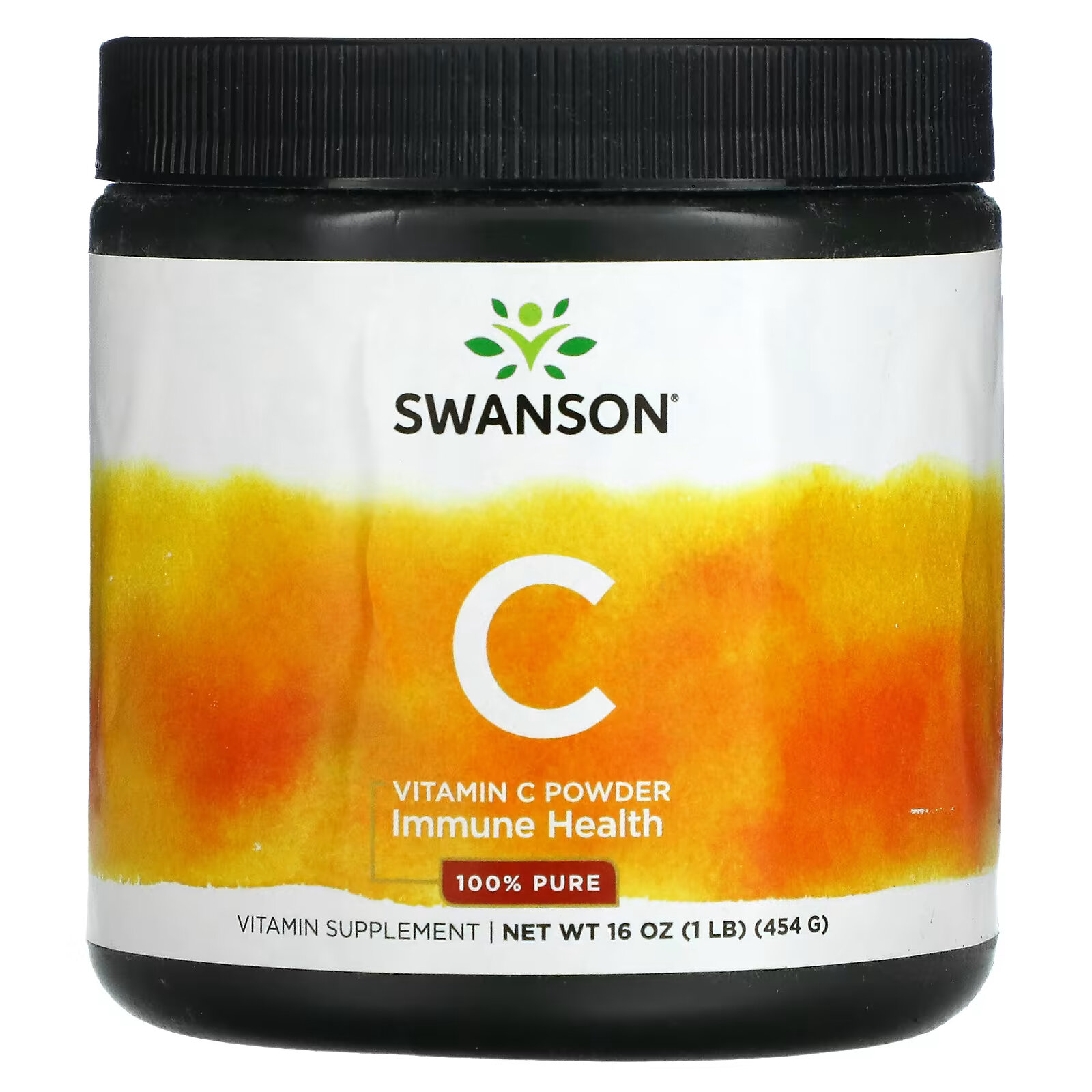 Swanson, Витамин C в порошке, 454 г (16 унций) жидкий витамин с swanson witamina c 100% czystości 454 g