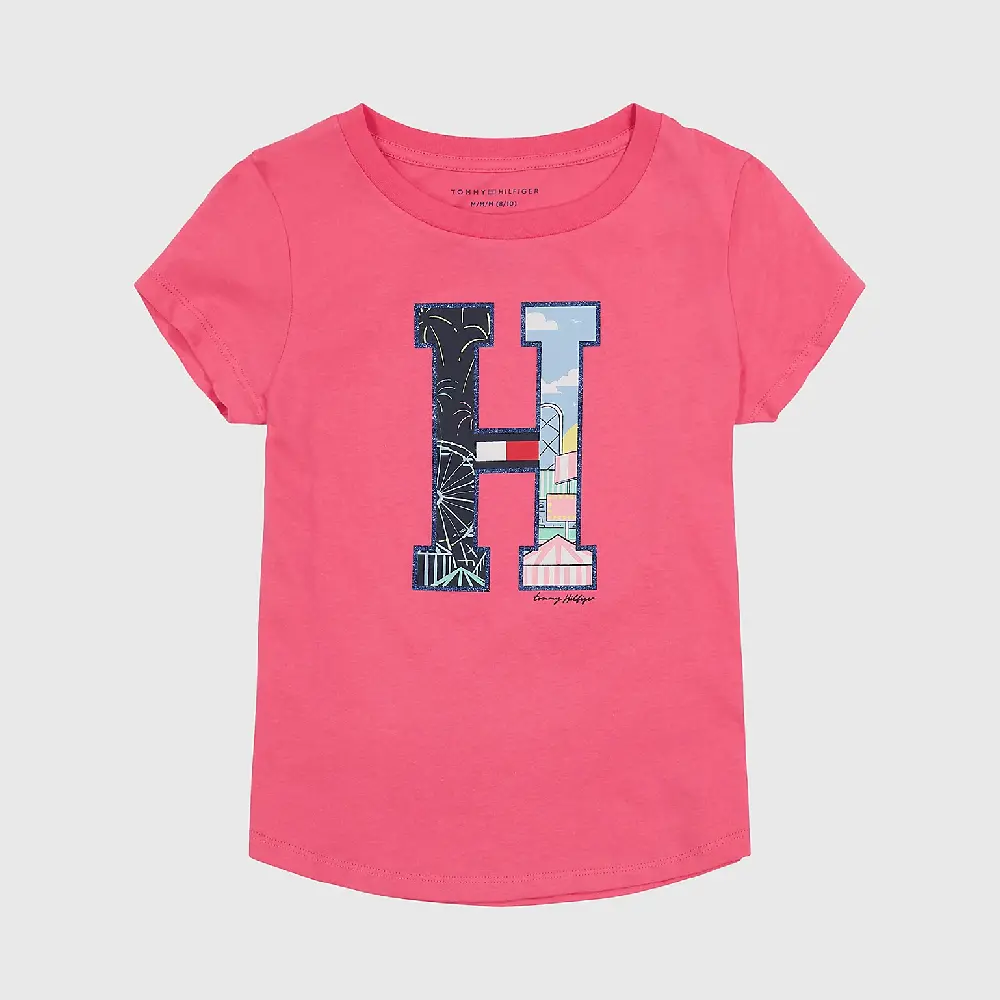 

Футболка Tommy Hilfiger Big Kids' H Scenic, розовый