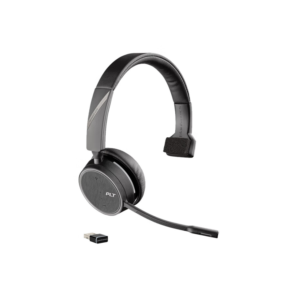 Беспроводная гарнитура Plantronics Poly B4210, черный