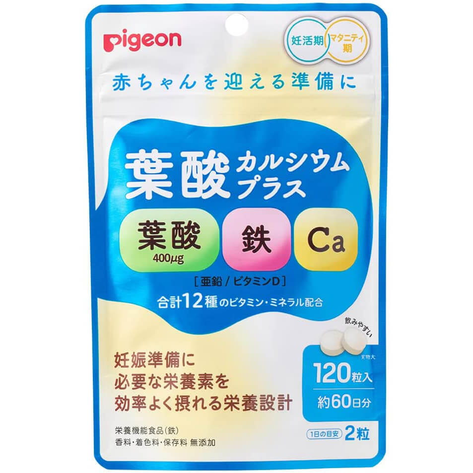 цена Фолиевая кислота с кальцием Pigeon, 120 таблеток