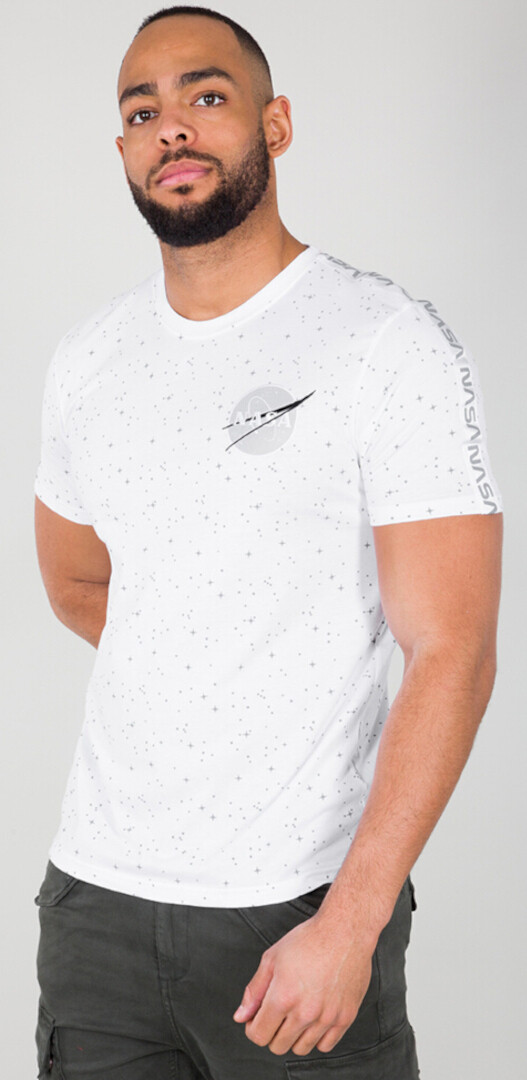 

Футболка Alpha Industries NASA Tape, белая