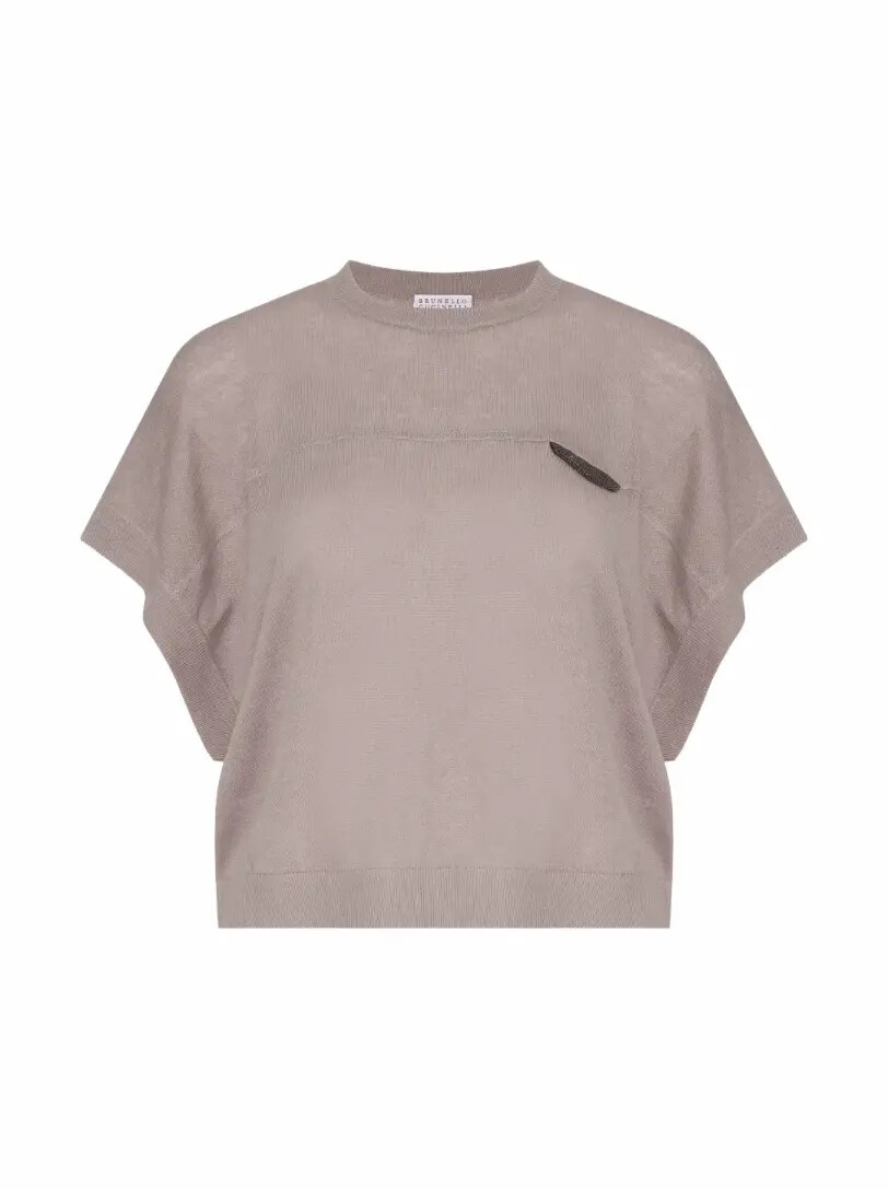 

Футболка с цепью мониль Brunello Cucinelli