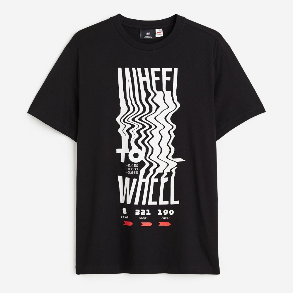 

Футболка H&M Regular Fit Formula 1, черный