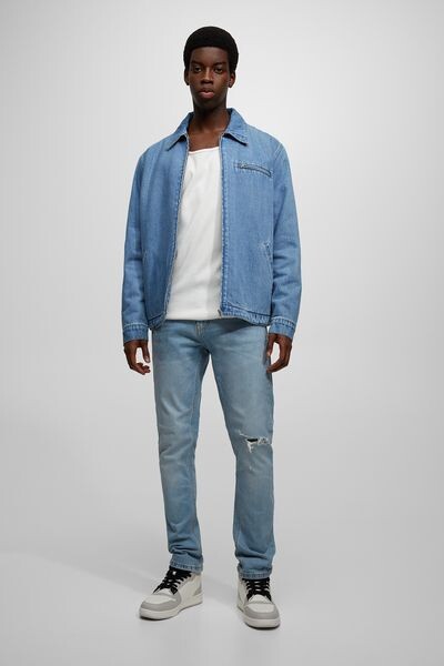 

Рваные зауженные джинсы PULL&BEAR