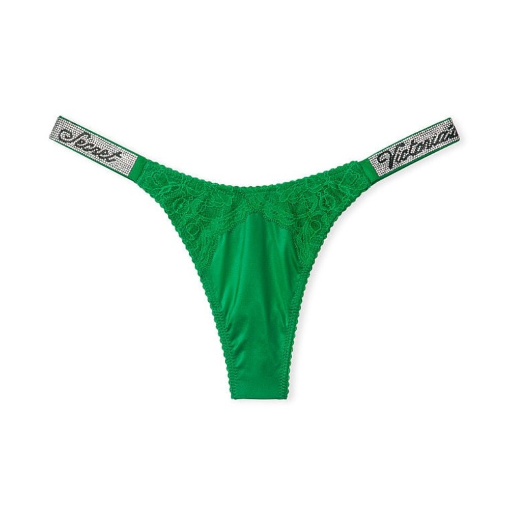 

Трусы-стринги Victoria's Secret Very Sexy Shine Strap, зеленый