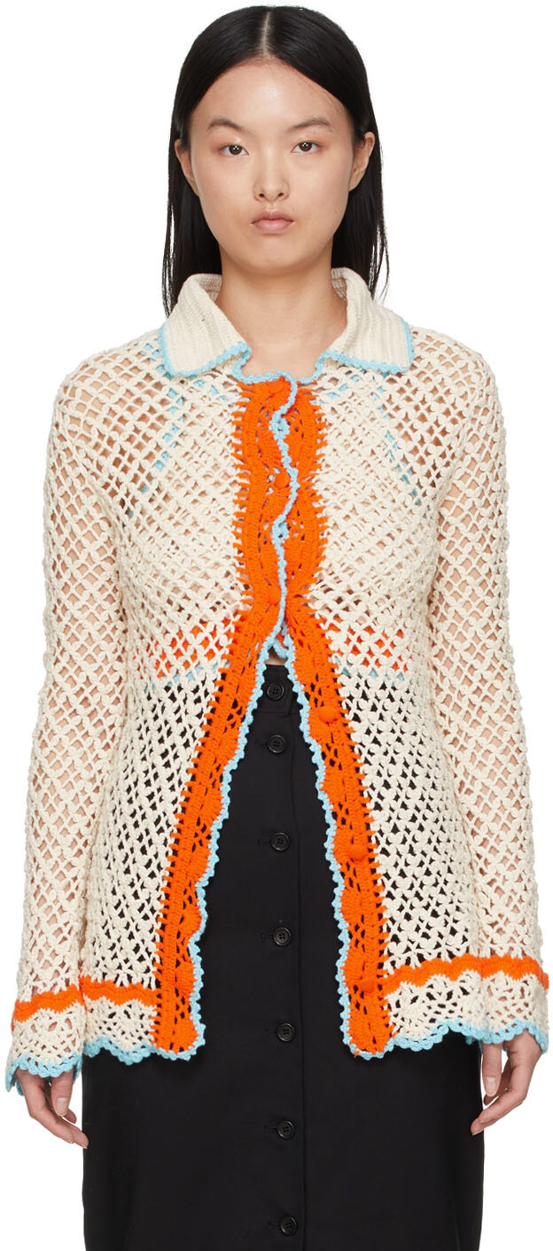 

Белая хлопковая рубашка Sportmax