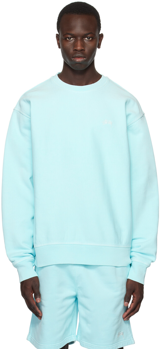 

Синий перекрашенный свитшот Stüssy